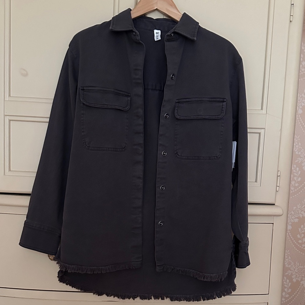 BP Nordstrom Dark Grey Shacklet Front Pockets and Snaps Frayed Bottom XXS NWT